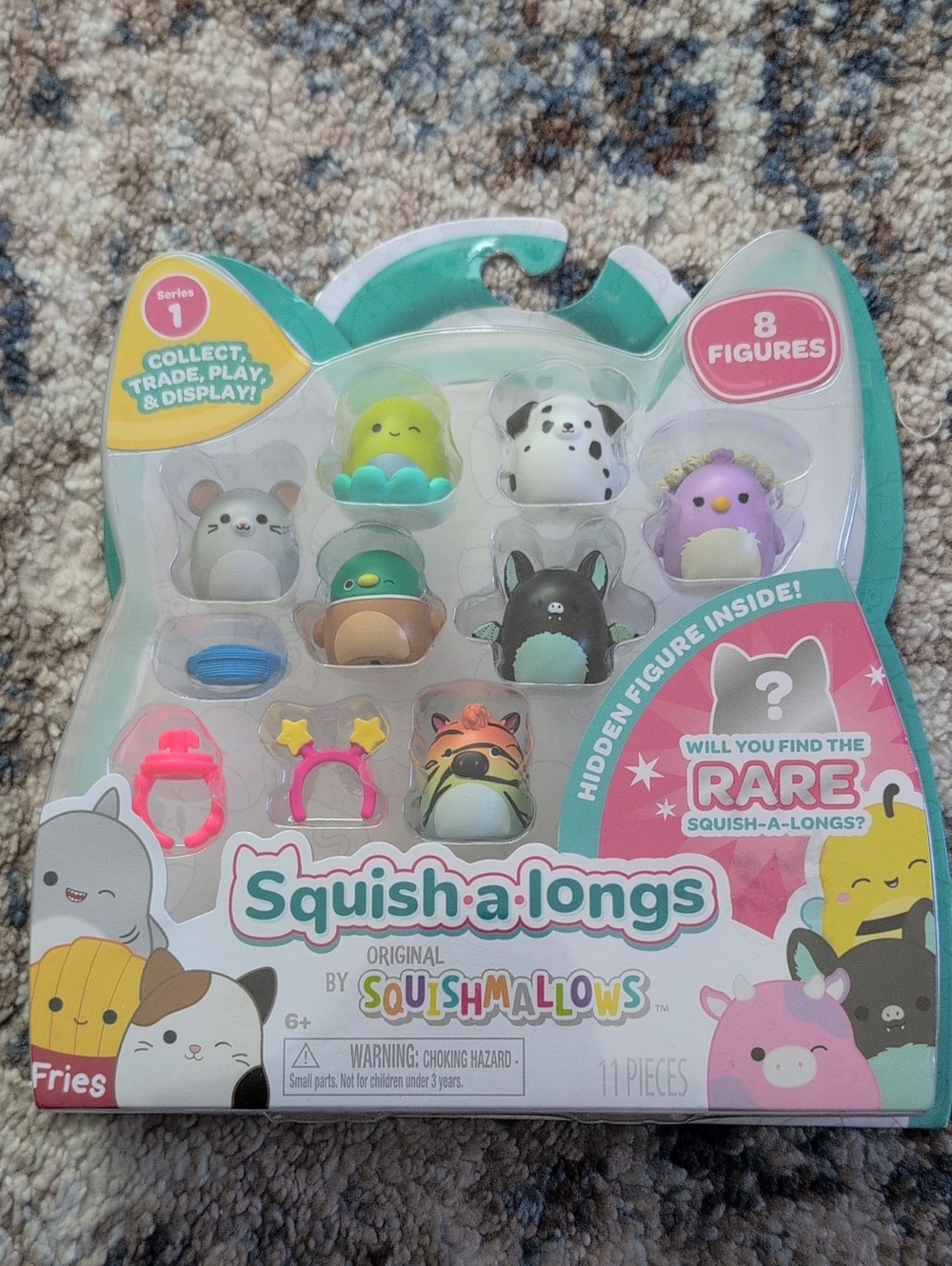 Squishmallows Squish-a-Longs Mini-Squish 1-Inch Figure 8 Pack